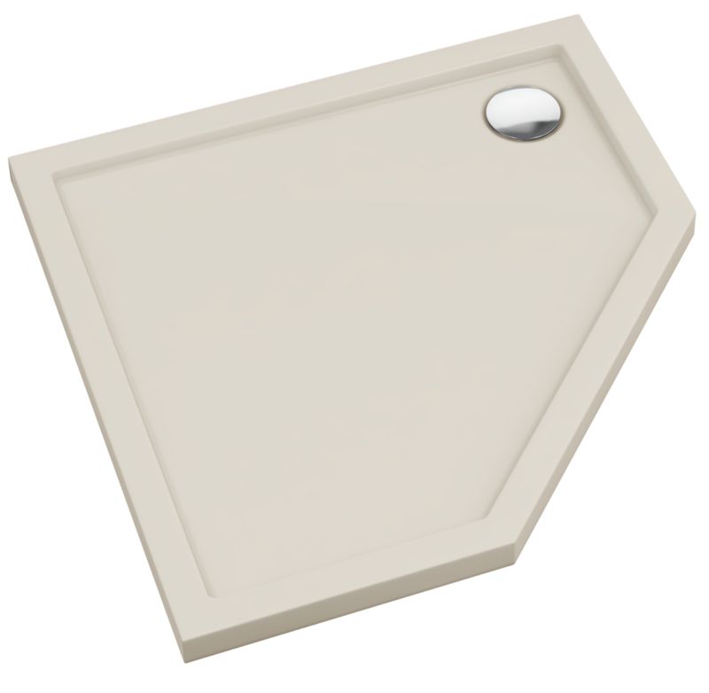 Brodzik Schedpol Atla pięciokątny 80 x 80 x 4,5 cm kaszmirowy mat