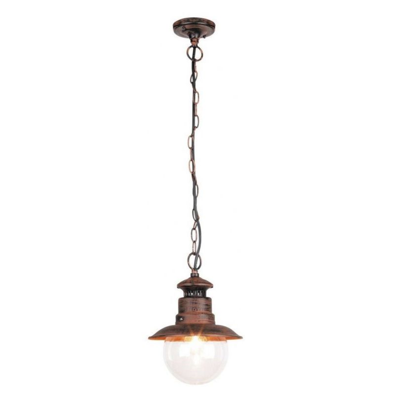 Lampa sufitowa zewnętrzna Rabalux Odessa brąz antyczny 1 x E27 x 20W IP44 wym: 90 x 21,5 x 21,5 cm - 1 szt.