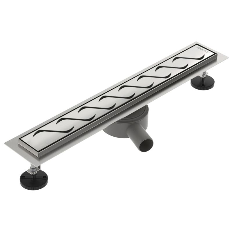 Odpływ liniowy obrotowy SEVANTE z maskownicą WK101 90 cm inox FLAT 1szt.