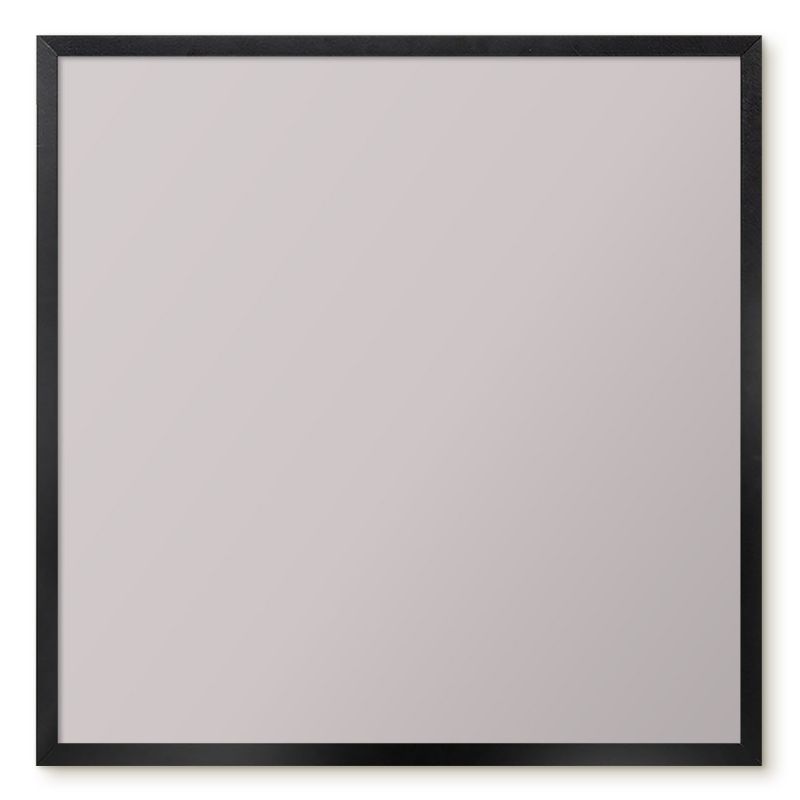 Magnetyczna Tablica Ścienna Tulup 50x50 cm Popielaty szary - Czarna rama Do salonu, sypialni 1 szt.