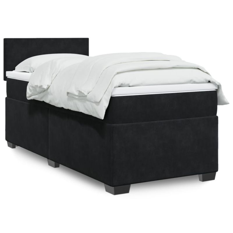Łóżko kontynentalne WaszeMeble 90x190 cm czarne WM-3288482 1 szt.