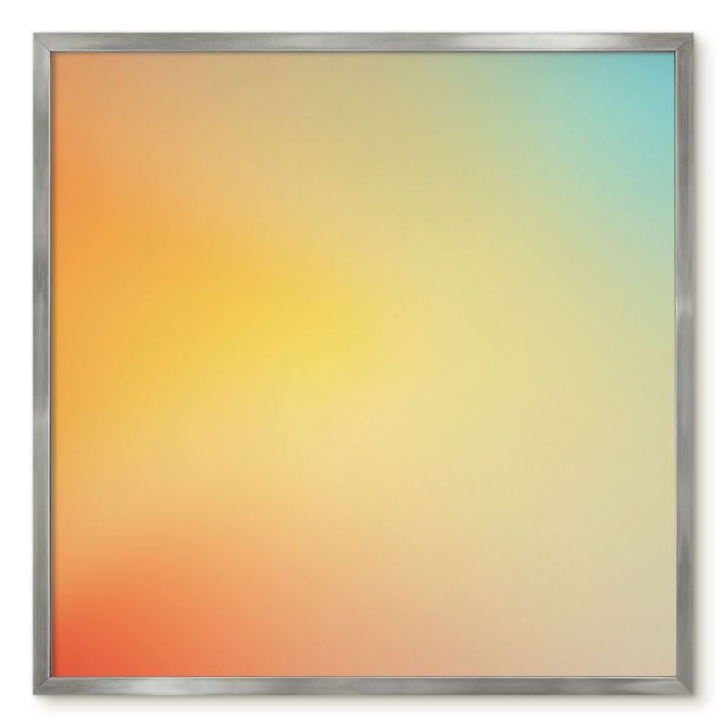 Tablica Na Magnesy Z Podróży Tulup 50x50 cm Kolorowe przejście - Srebrna rama Do salonu, sypialni 1 szt.