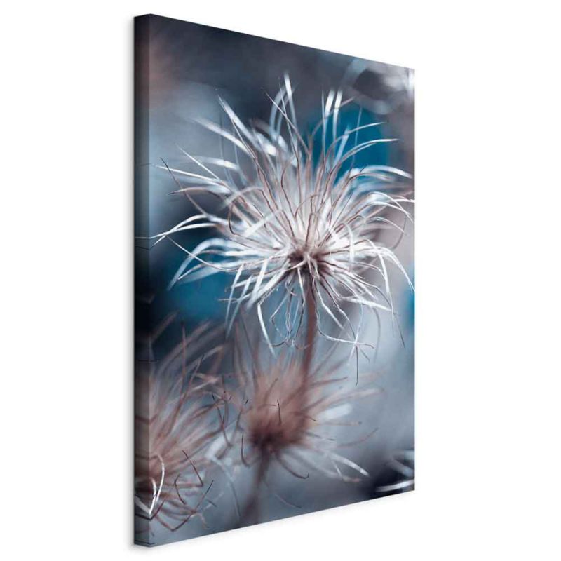 Obraz Artgeist Roślina w błękitach 40 x 60 cm płótno włoskie 1 szt