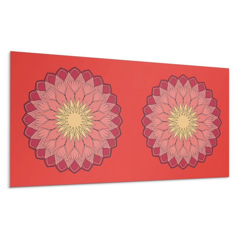 Panele samoprzylepne Wallfluent 40x20 cm Mandala z kwiatowym motywem 10 szt.