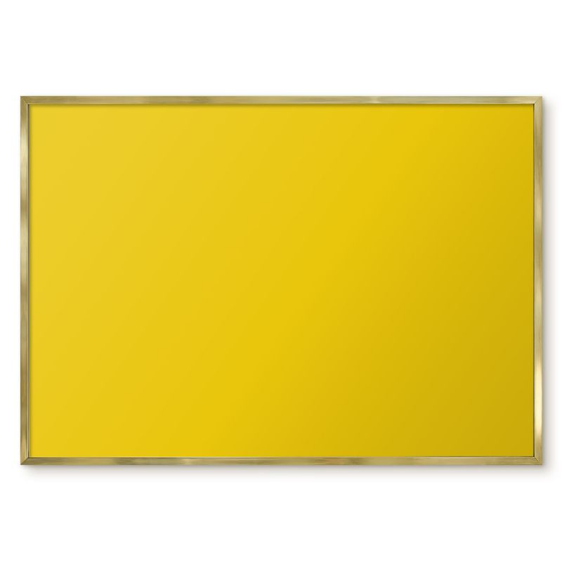 Tablica Magnetyczna Do Salonu Tulup 100x70 cm Intensywna żółć - Złota rama Do salonu, biura 1 szt.