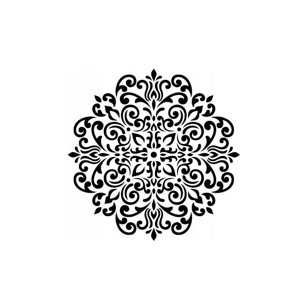 Szablon TYNKARSKI LuxBud Mandala 1a 92 x 92 cm Wielokrotnego Użytku 1szt.