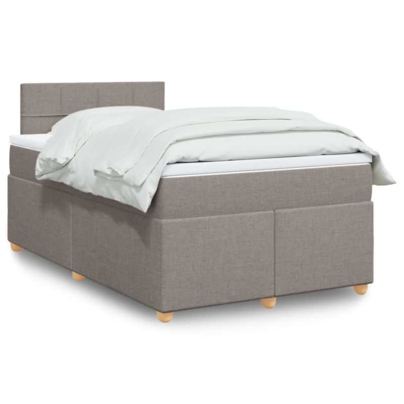 Łóżko z materacem WaszeMeble 120x200 cm taupe WM-3288951 1 szt.