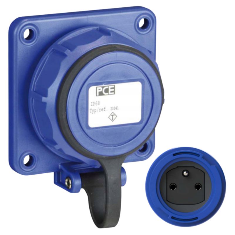 Gniazdo Siłowe Pce Tablicowe Nautilus 16A 3P 2P+Z 230V Ip68 20341-8B 1 szt.