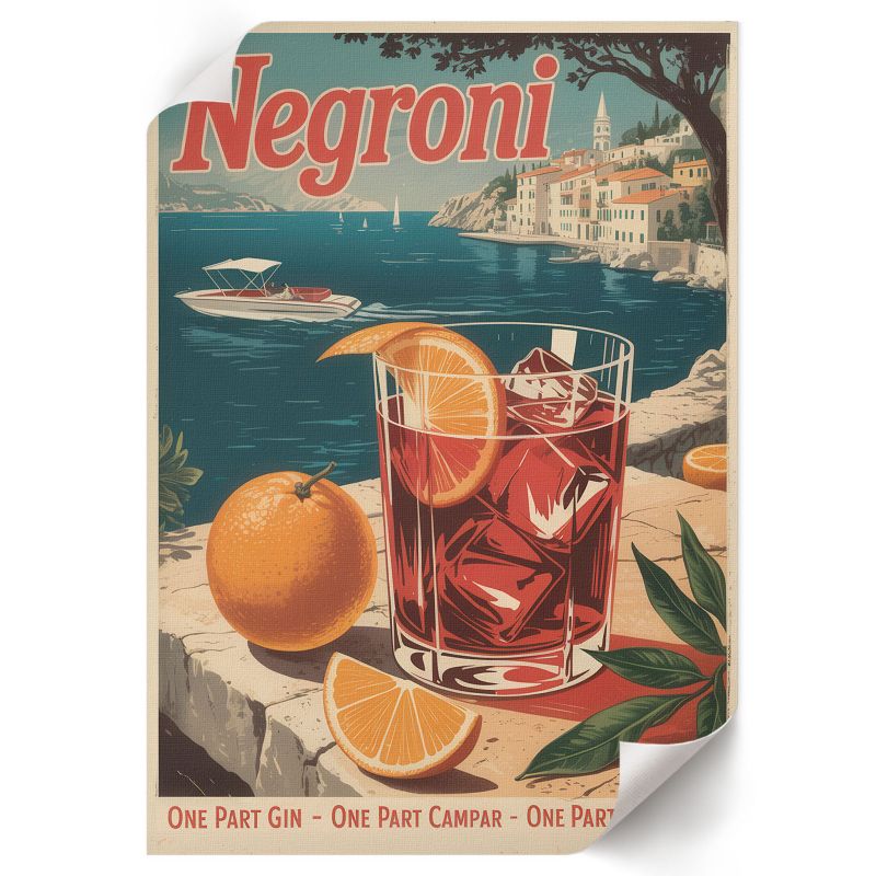 Plakat Ścienny ArtPrintCave 59,5x84 cm Negroni plakat 3 Steps 1 szt.
