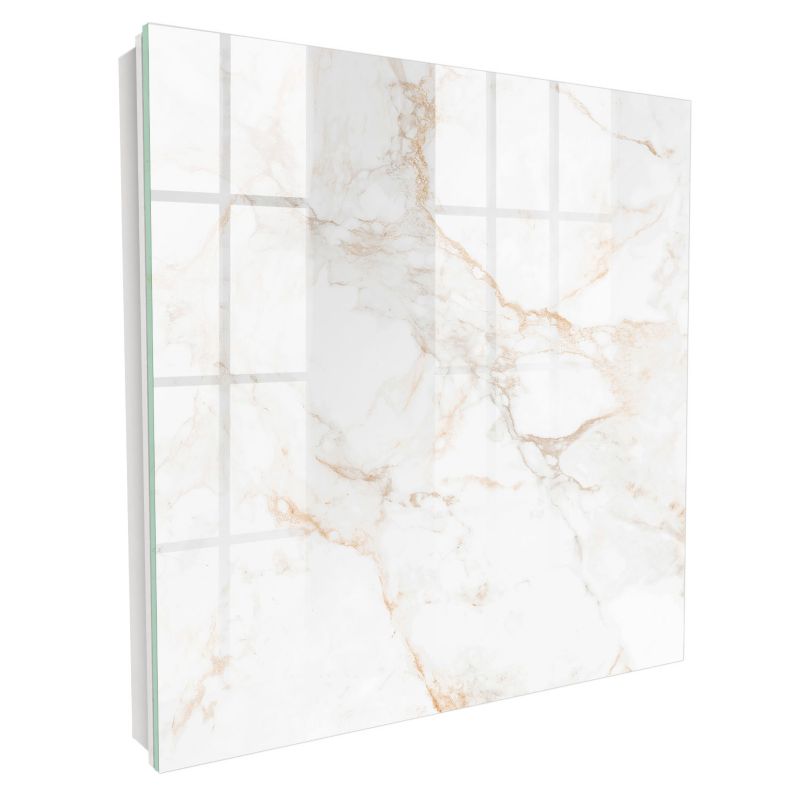 Pudełko Na Klucze Tulup 30x30 cm Elegancja marmuru - Biała - Otwierana na lewo 1 szt.