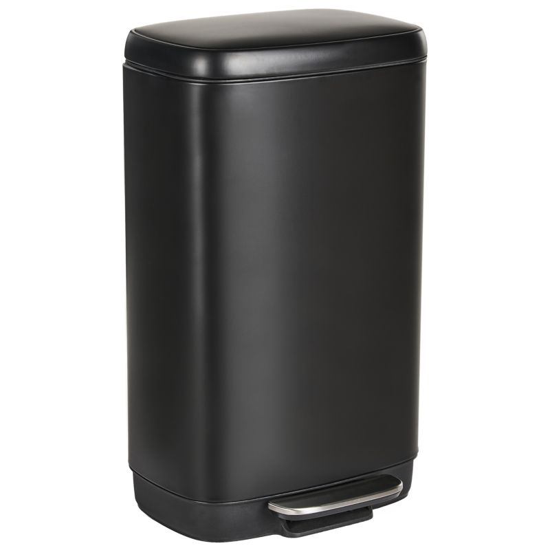 Kosz na śmieci z pedałem 30 L Ecocollect Metal Czarny 1 szt.