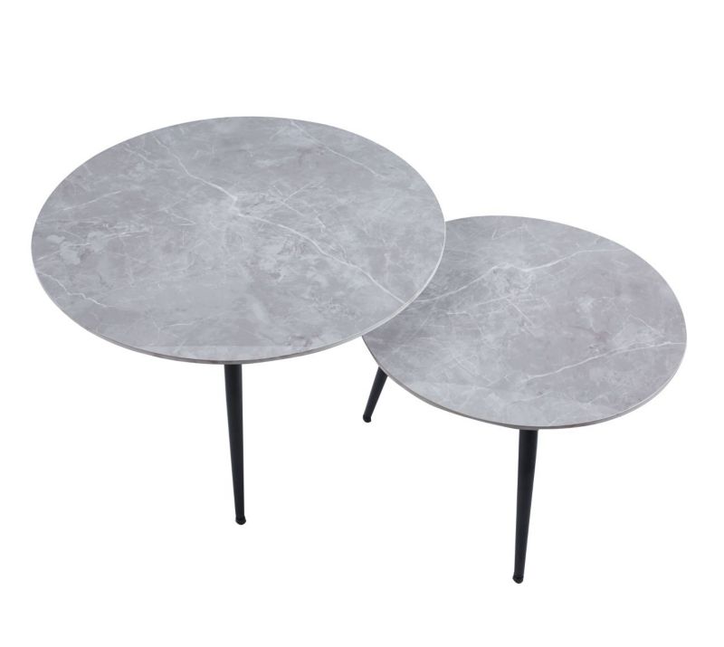 Stolik kawowy FURNITEX Ława (zestaw 2 szt.) L9-FX beton (80 60) naturalny 2 szt.