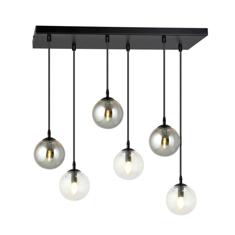 Żyrandol Emibig Cosmo czarny-wielokolorowy wym: 120 x 65 cm 6xE14 x 10W 1 szt.