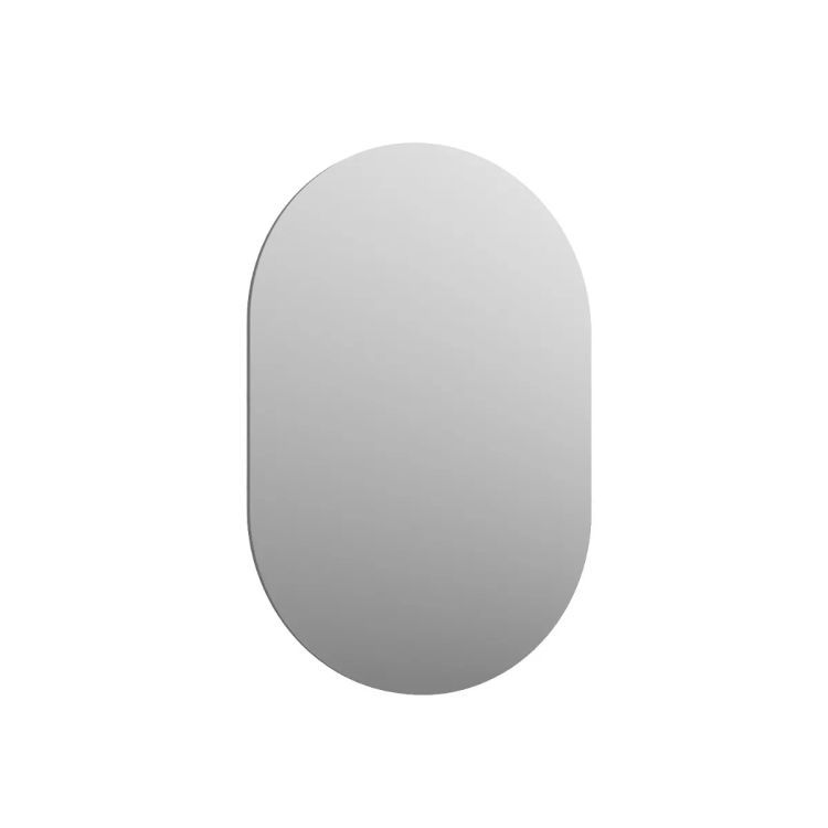 Lustro łazienkowe KROFAM MOSS 50 cm szaro-zielony półmat owalne 1 szt.