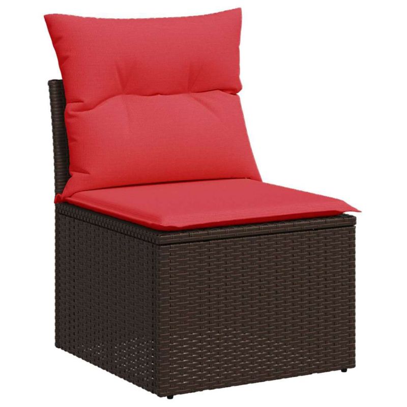 Sofa ogrodowa WaszeMeble z technorattanu brązowa z poduszkami WM-366224 1 szt.