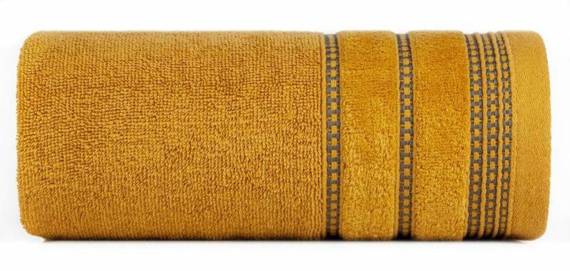 Ręcznik frotte Eurofirany Amanda 70x140 musztardowy 1 szt.