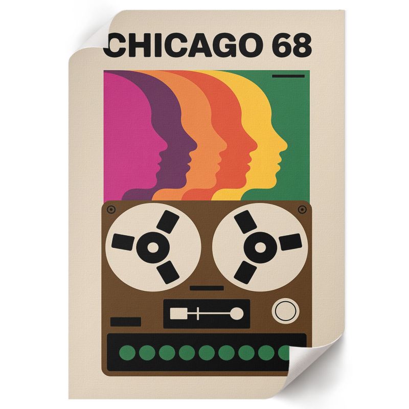 Plakat Ścienny ArtPrintCave 29,7x42 cm Retro estetyka Aurora Line 1 szt.