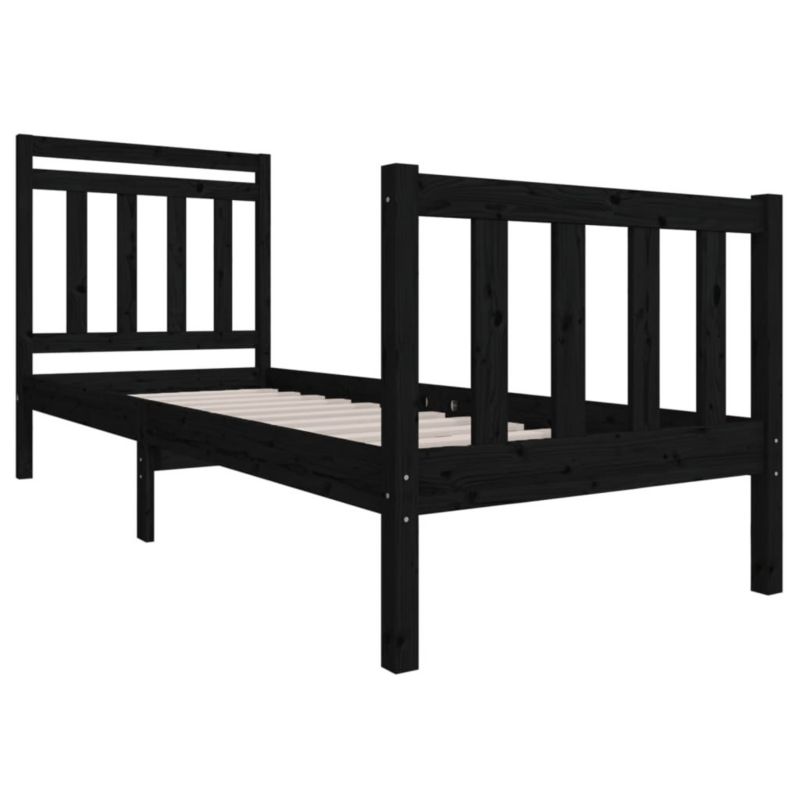 Łóżko drewniane WaszeMeble 75x190 cm czarna WM-3100683 1 szt.