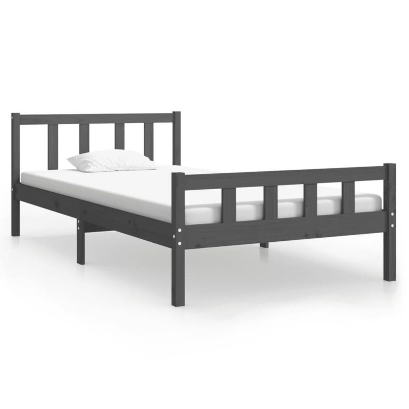 Łóżko drewniane WaszeMeble 100x200 cm szara WM-810671 1 szt.