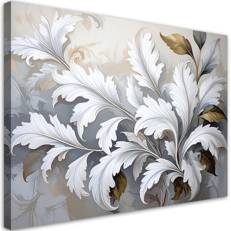 Obraz do salonu sypialni loftu kuchni biura Feeby Liscie akantu 30x20cm 1szt