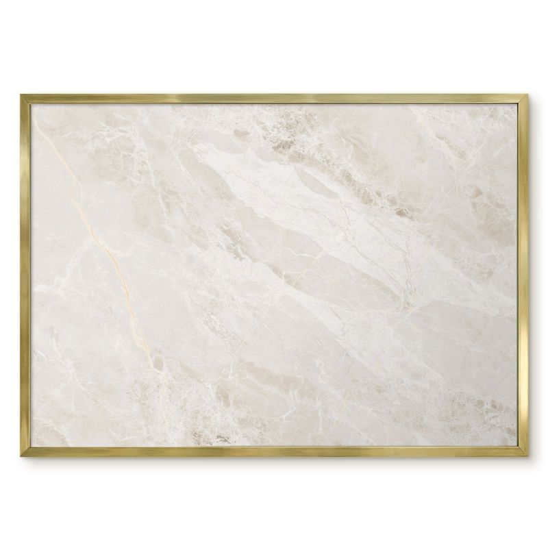 Magnetyczna Tablica Ścienna Tulup 70x50 cm Kremowa elegancja 1 - Złota rama Do salonu, sypialni 1 szt.