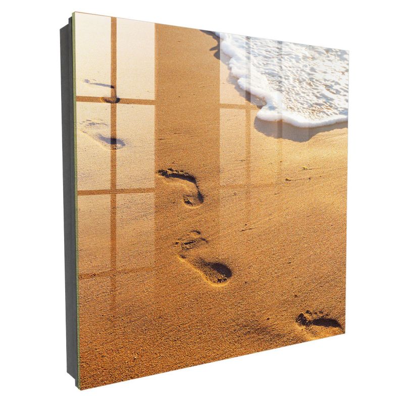 Skrzynka Na Klucze Tulup 30x30 cm Spokój plaży - Czarna - Otwierana na prawo 1 szt.