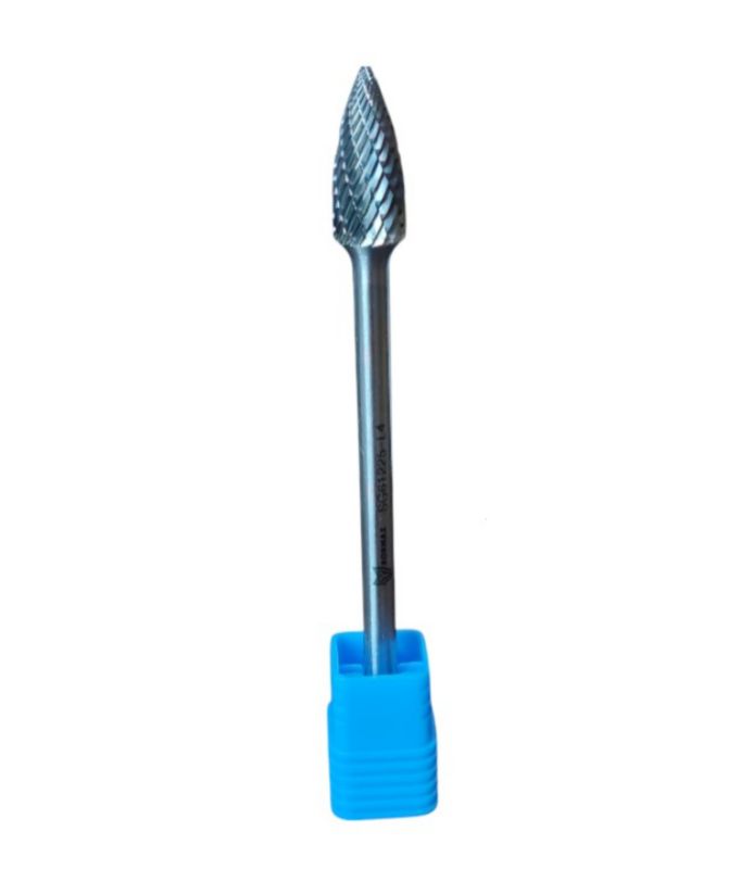 Frez pilnik obrotowy wydłużony ostrołukowy Kormax 12x25x175x6mm do metalu z węglika SPG (SG61225-L6) - 1 szt.