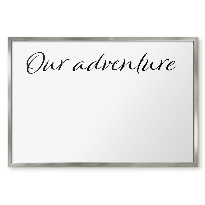 Tablica Na Magnesy Z Podróży Tulup 60x40 cm Our adventure 4 - Srebrna rama Do salonu, sypialni 1 szt.