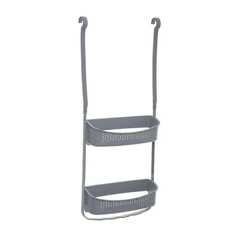 Półka łazienkowa Flex 5five Simply Smart szara dwupoziomowa 11x70x31 cm 1 szt.