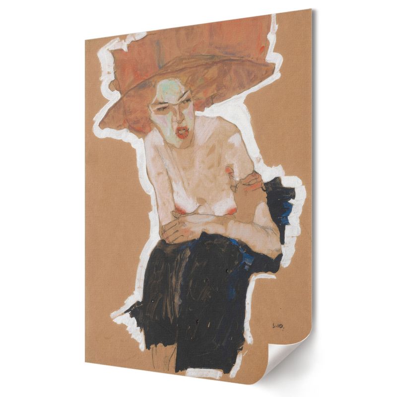 Plakat canvas Wallfluent Format A3 Złośliwa Artysta Egon Schiele 1 szt.
