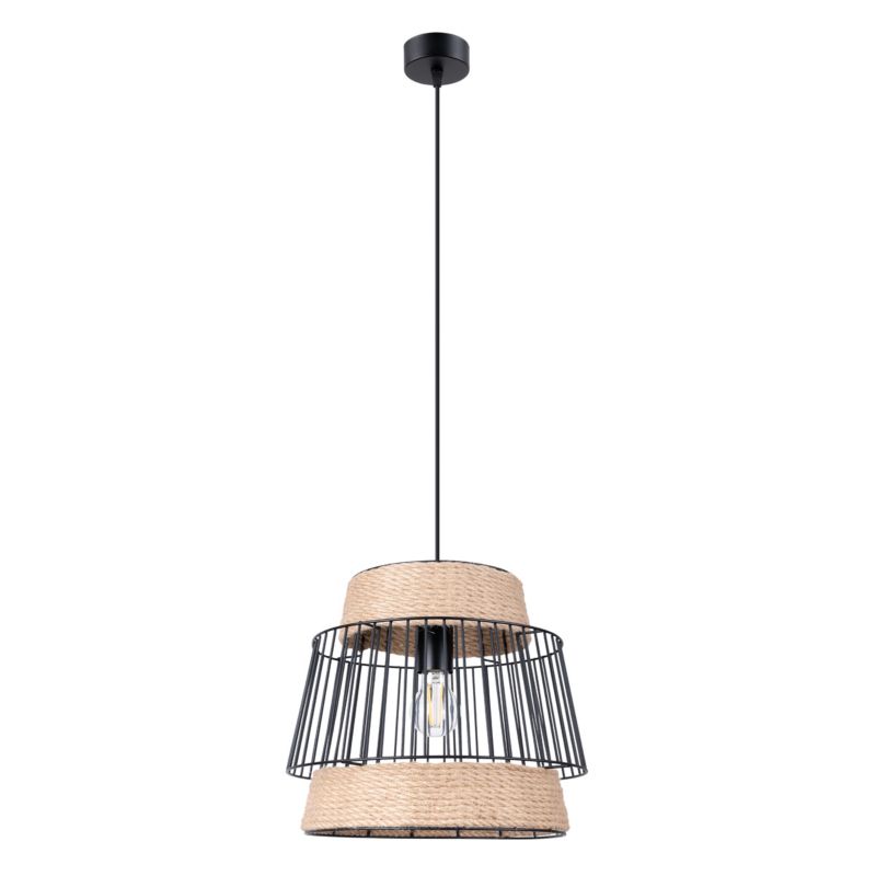 Lampa sufitowa Pure Lume LUSTRO czarna 1xE27x15W IP20 wym:137x35x35cm - 1 szt.