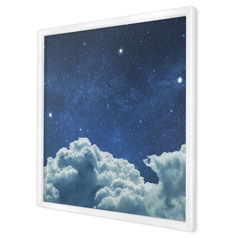Magnetyczna tablica ozdobna Wallfluent 50x50 Kosmiczna noc w białej ramie 1szt