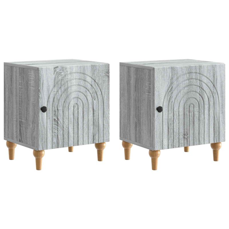 Stoliki nocne WaszeMeble szare WM-894118 2 szt.