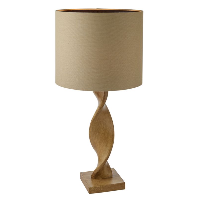 Lampa stołowa Endon ABIA jasna drewniana 1xE27x20W IP20 wym:68x33x33cm - 1 szt.