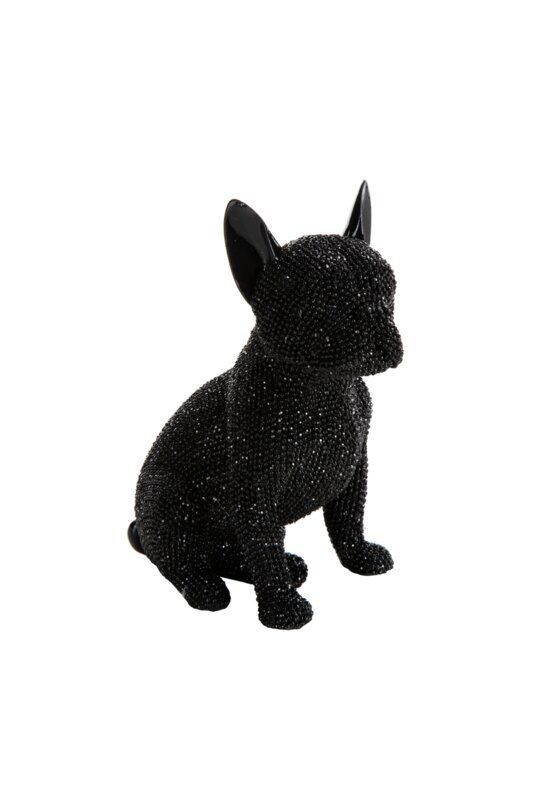 Figurka dekoracyjna Eldo 3 Buldog Eurofirany 13 x 9 x 17 cm czarna 1 szt.