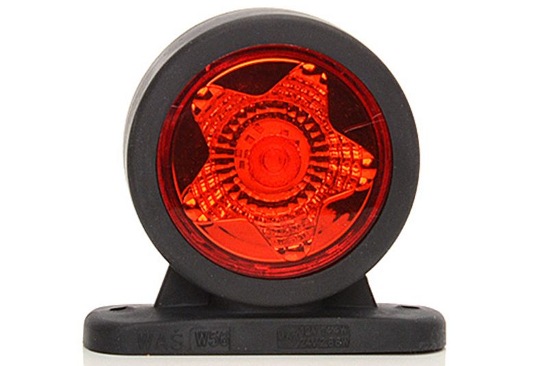 Lampa obrysowa WAŚ 883 LED uniwersalna na gumowym wysięgniku do przyczepy 1 szt.