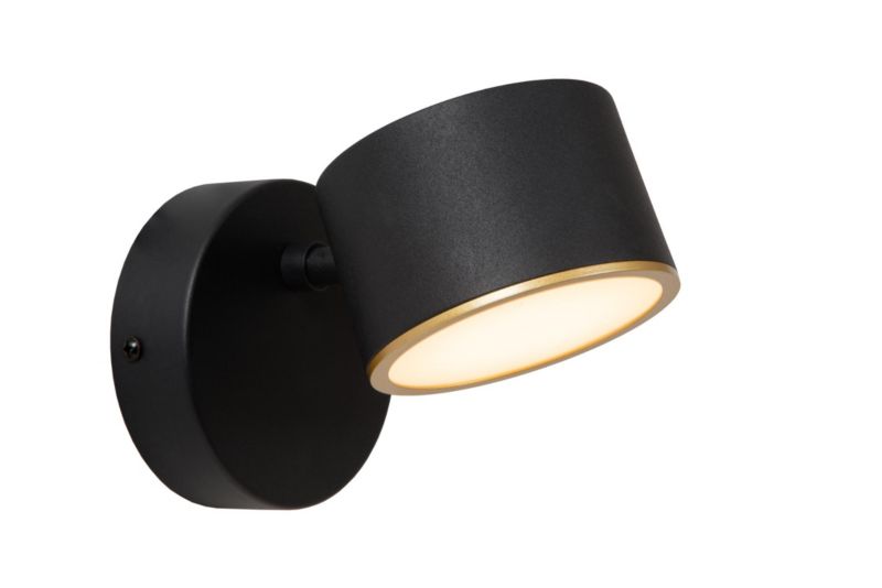 Reflektor spot ruchomy z obwódką Lucide GIAN czarny LED 9W 2700KK 200lm IP20 - 1 szt.