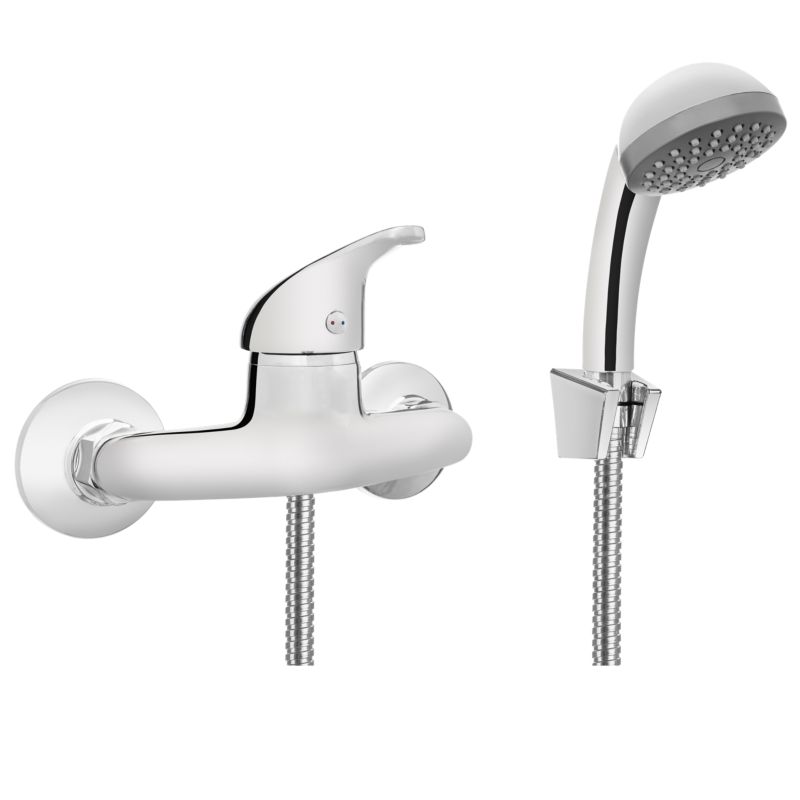 Bateria prysznicowa Invena Perea z zestawem natryskowyn chrom 1szt.