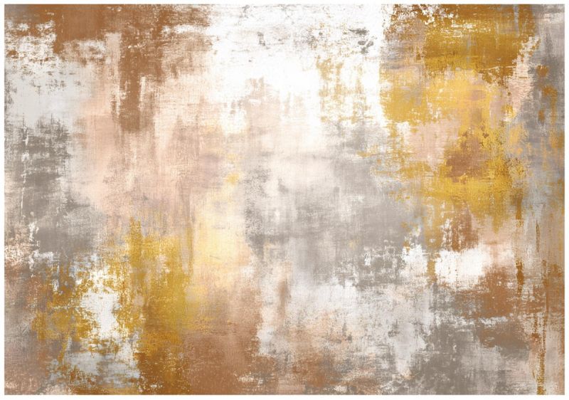 Fototapeta WALLARENA Do Sypialni Salonu Na Flizelinie Abstrakcja Loft Beton Złoty 250x175 cm 16459VX5 1 szt.