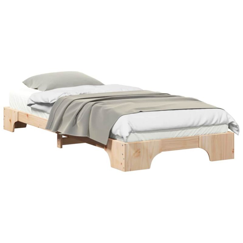 Rama łóżka WaszeMeble 80x200 cm Brązowy sosna WM-872890 1 szt.