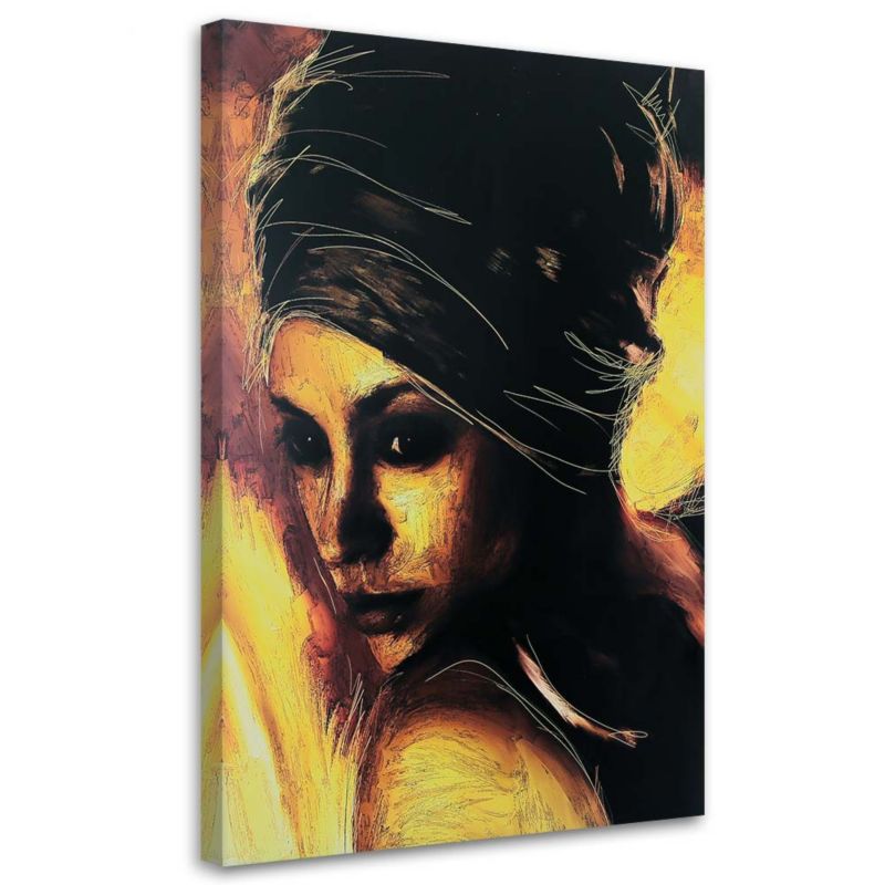Obraz na płótnie Feeby Zamyślona kobieta portret 30x45cm 1szt