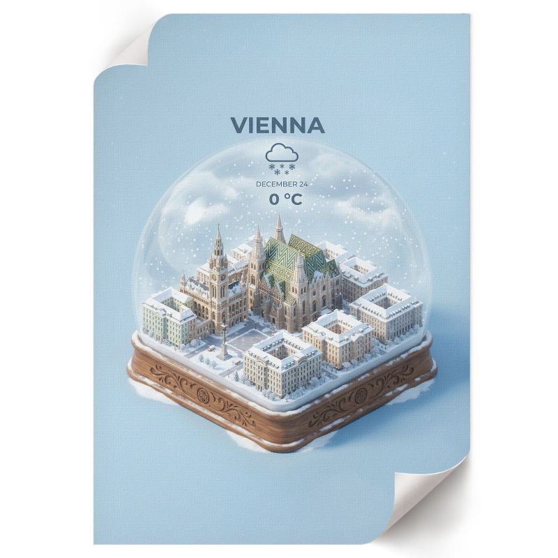 Plakat ArtPrintCave 42x59,5 cm Kula śniegowa Wiedeń Kauro 1 szt.