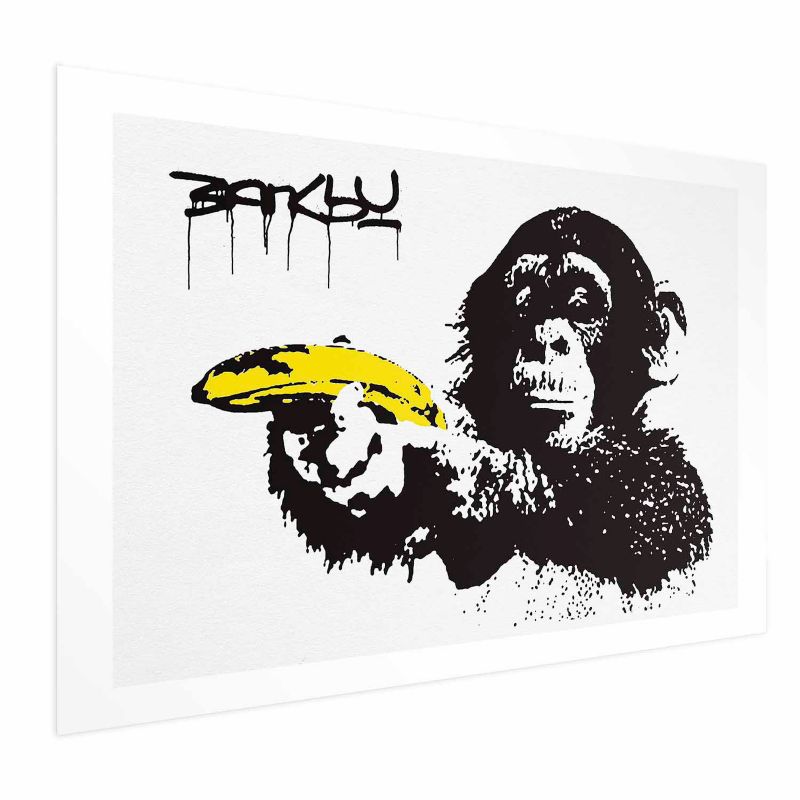 Plakat Artgeist Bananowy pistolet 90x60 cm bez ramy 1 szt
