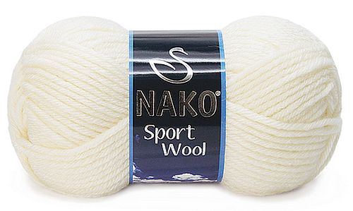 włóczka SPORT WOOL kolor:300 / ecru