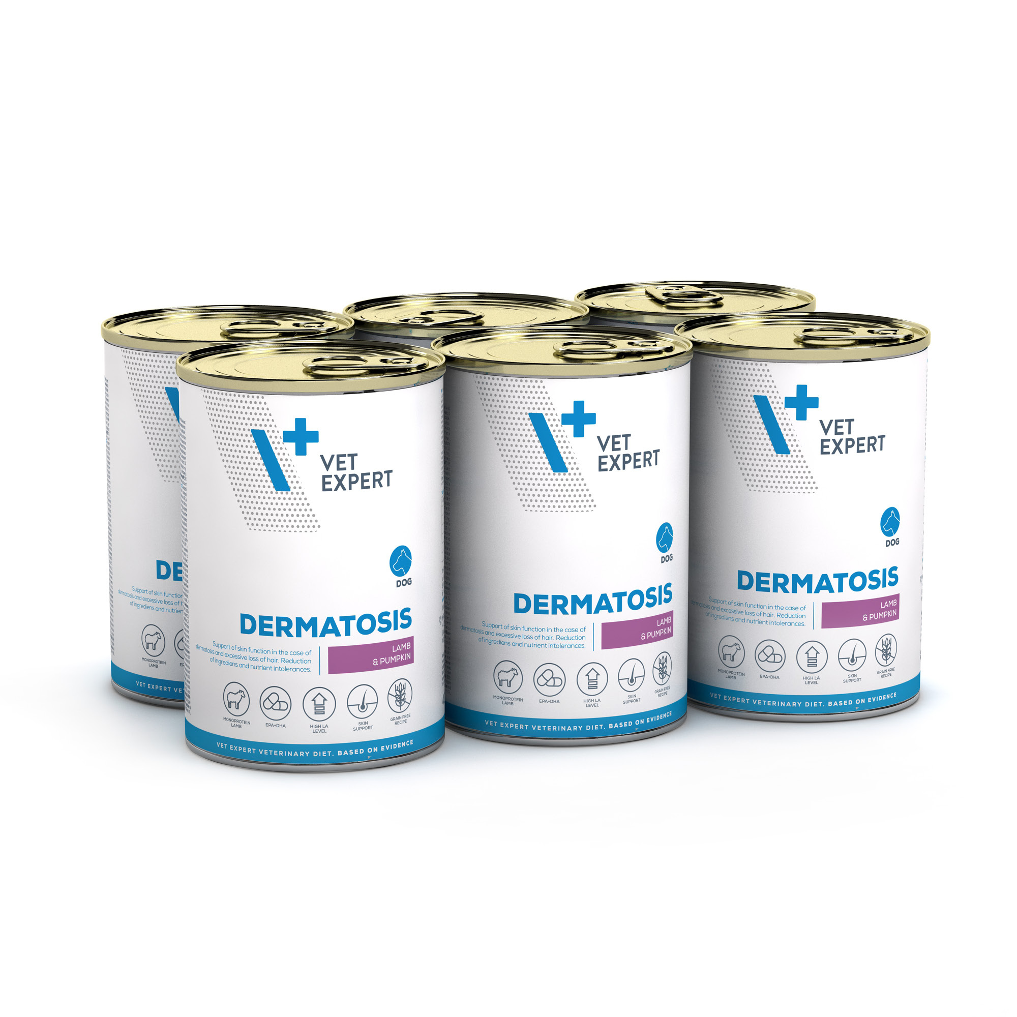Mokra Karma dla Psa z Alergią i Dermatozą | VET EXPERT Dermatosis | 6x400g