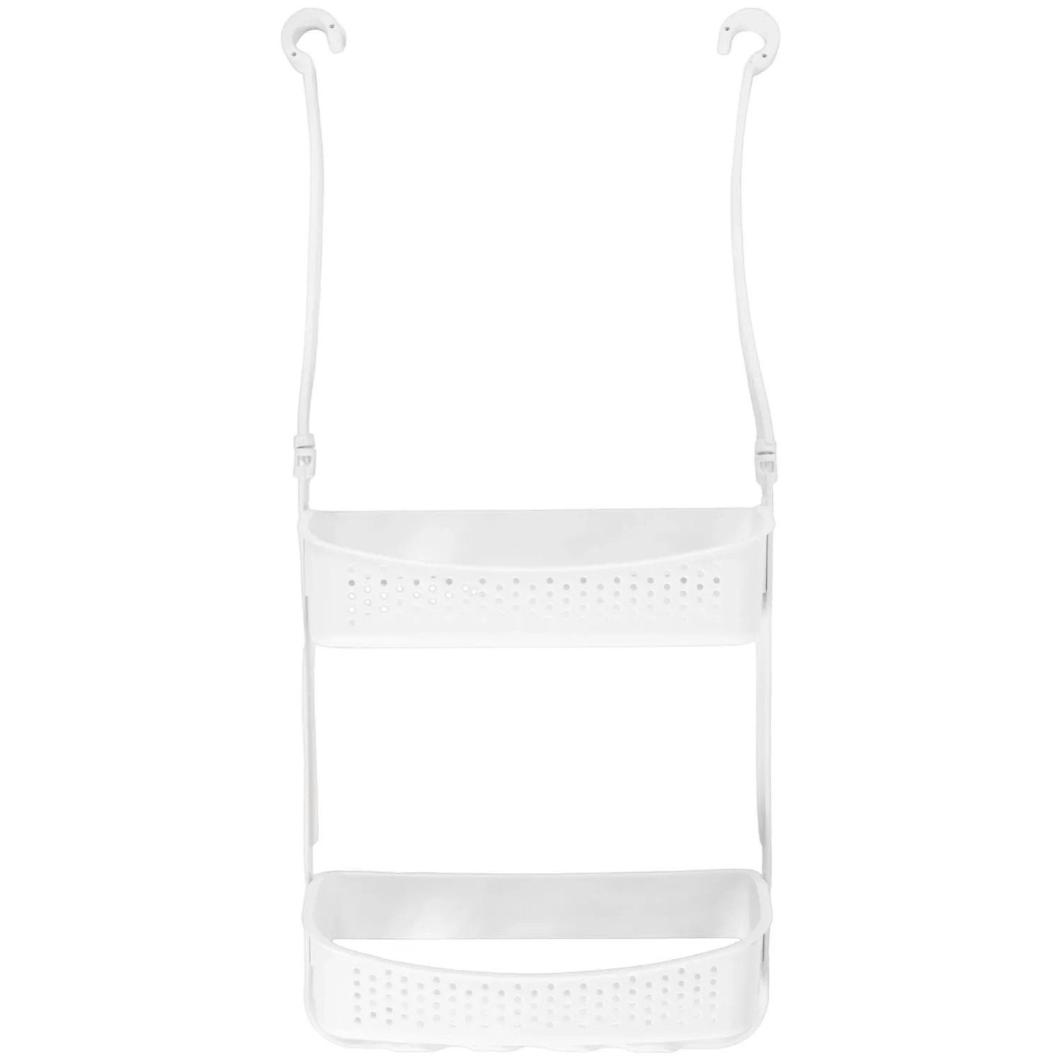 Sepio Półka Duo Space 2 półki zawieszane pvc biała 30,5x9x70
