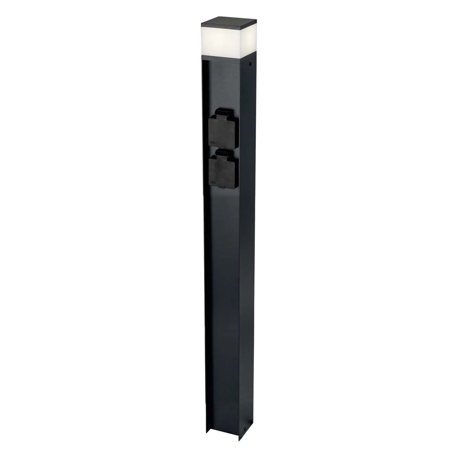 Kanlux Słupek ogrodowy DASTEN 1xG9 11W z gn. francuskim wys. 80cm czarny