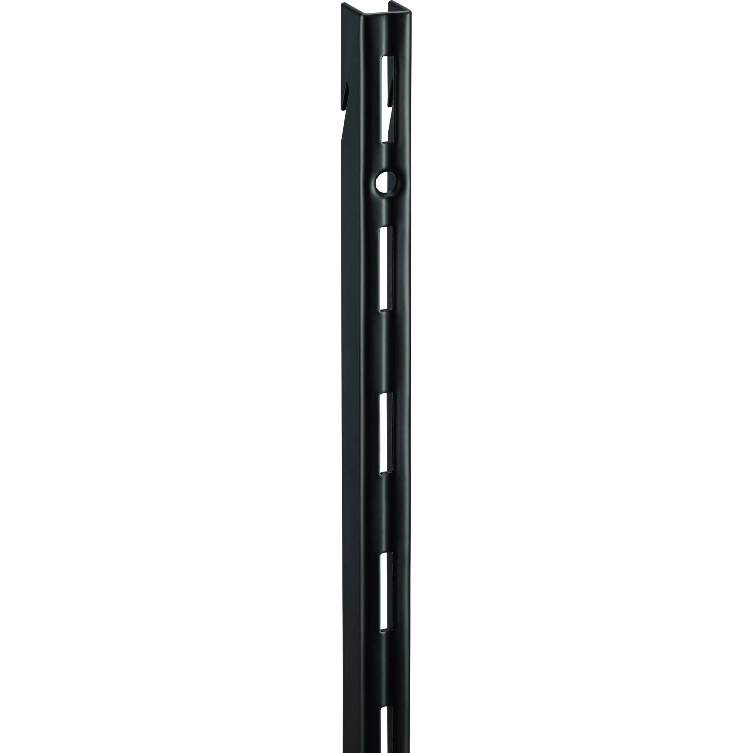 Szyna ścienna podwieszana pojedyncza 100 cm czarny mat Garderoba Metalowa