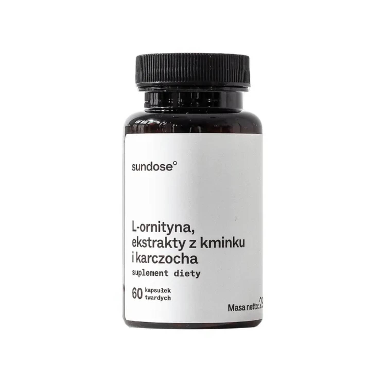 Sundose l-ornityna, ekstrakty z kminku i karczocha, 60 kapsułek