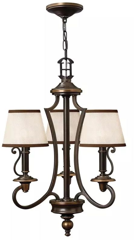 Elstead Lighting Plymouth lampa wisząca 3x40 W brązowa HK-PLYMOUTH3